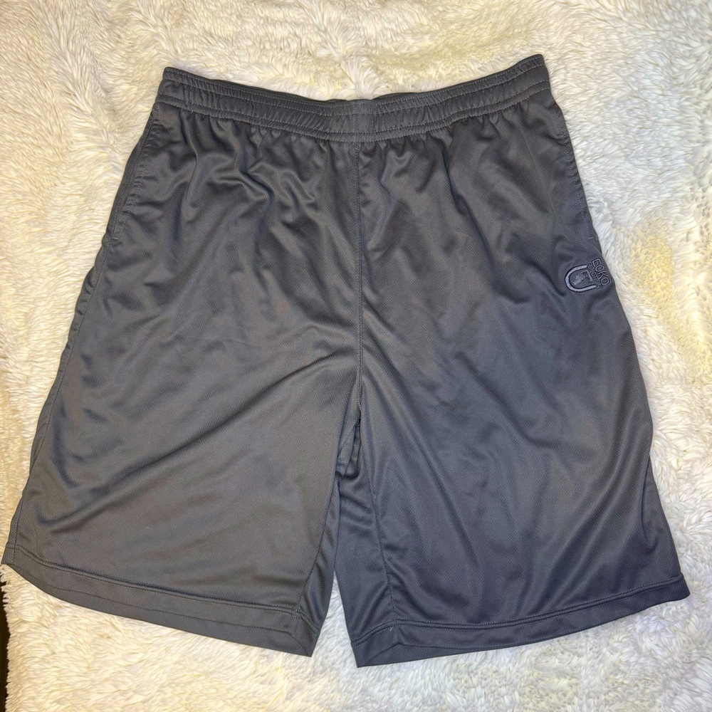 Mens Eckō Gray Athletic Shorts XL 10” inseam no liner